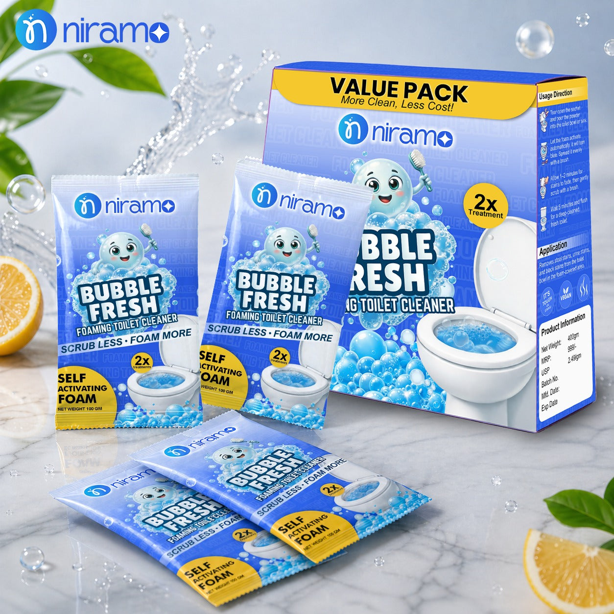 Niramo Bubble Fresh Toilet Cleaner